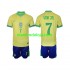 Camisola Brasil VINI JR 7 Criança Equipamento Primeiro 2024 Manga Curta